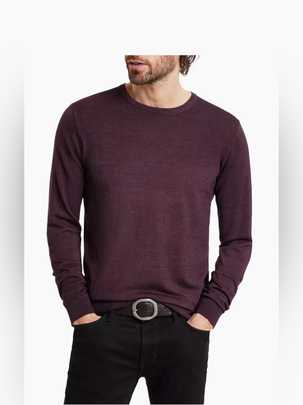 ($228) Chase Long Sleeve Crew Neck Shirt/Sweater